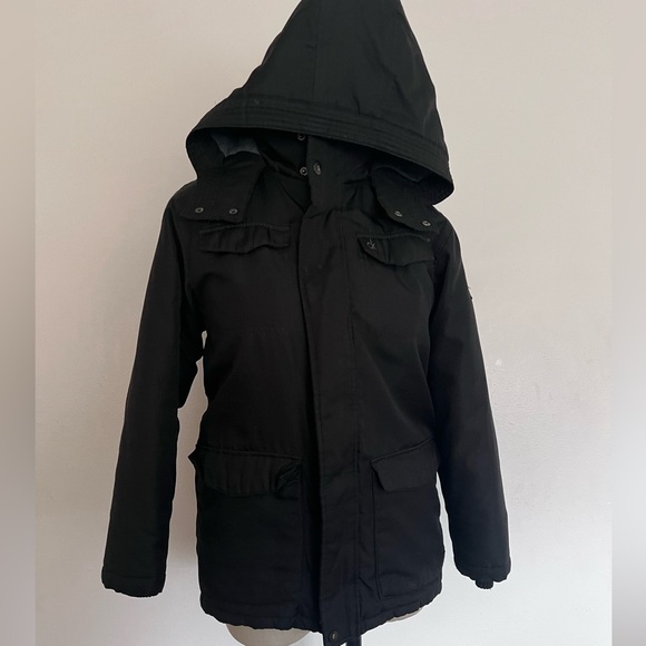 Calvin Klein Boys Resonsance Military Warm Hooded Jacket Size 10 / 12 - Picture 2 of 10